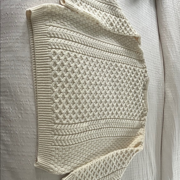 100% Merino Wool Aran Crafts Ireland Cream Cable Knit Sweater XXL - Picture 6 of 8